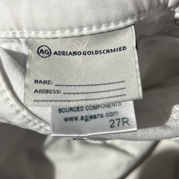 Adriano Goldschmied The Stilt Cigarette leg white sz 27 R w/ defects - Picture 6 of 7